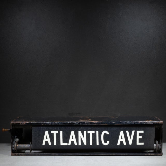 Metal Brooklyn Nyc Subway Destination Roll c.1900-1910 For Sale - Image 7 of 16