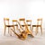 French Cross Base Bentwood Dining Chairs from Luterma, 1950s, Set of 6 For Sale - Image 9 of 9
