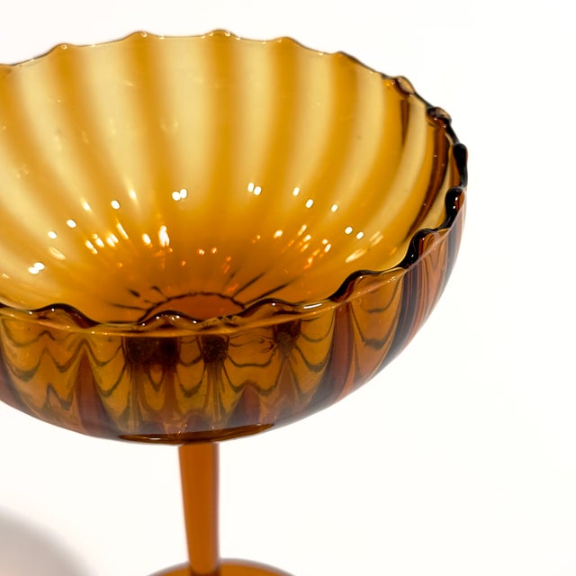 Mid-Century Empoli-Attributed Glass Vessel Color Sampler Curation - Group of 4 For Sale - Image 9 of 18