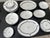 Mid-Century Modern Rare Unused & Timeless Swid Powell “Tuxedo” Porcelain Dinnerware Complete 58pp For Sale - Image 3 of 5