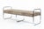Art Deco Antique Hoffmann Bauhaus Daybed Bench for Howell, Art Deco Chrome Tubular Steel Bench, 1940s For Sale - Image 3 of 14