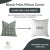 Fabdivine-Decorative Block Print Cushion Cover 12x20 Inch Thick Linen-Midnight For Sale - Image 6 of 8