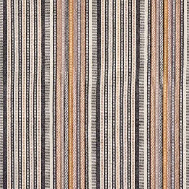 Schumacher Sample - Schumacher X A Rum Fellow Ripple Stripe Fabric in Rockpool For Sale - Image 4 of 4