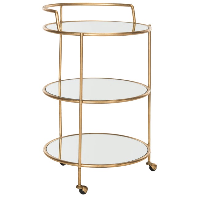 Designed for the hippest of hostesses, the diminutive bar cart is the solution to service in small spaces.With mirrored...