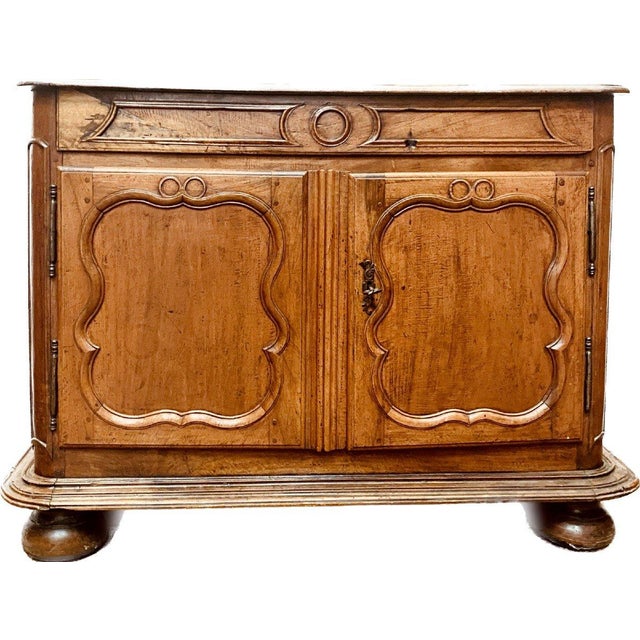 Louis XIV Style Sideboard in Walnut, 19th Century For Sale - Image 5 of 14