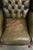 Vintage Chesterfield Cowhide Wing Armchair in Green For Sale - Image 6 of 14