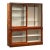 Early 20th Century Oak Display Cabinet With White Interior For Sale