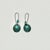1990s 1990s Vintage Southwestern Mexican Boho Chic Faux Turquoise & Verdigris Metal Dangle Earrings - A Pair For Sale - Image 5 of 8
