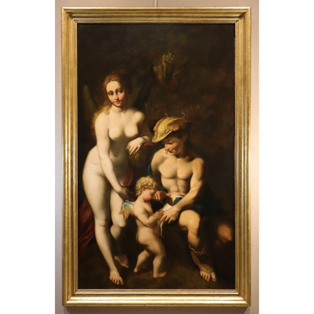 Antonio Allegri, The Education of Love, 1700, Oil on Canvas, Framed For Sale - Image 16 of 16
