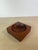 Mid-Century Modern Vintage Studio Craft Modern Teak Cube Catchall / Vide-Poch For Sale - Image 3 of 8