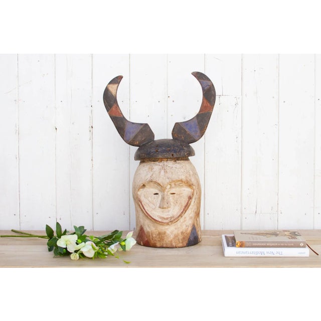 Rare Antique Punu Tribal Mask For Sale - Image 9 of 9