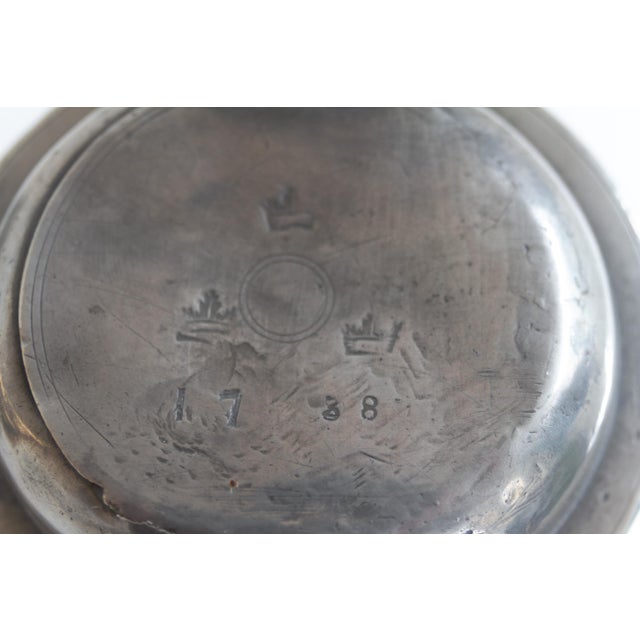 Metal Antique Swedish Pewter Tankards, 1900s, Set of 3 For Sale - Image 7 of 18