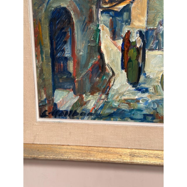 Emil Hellbom, Gamla Stan (Town), 1920s, Oil on Panel, Framed For Sale - Image 6 of 18