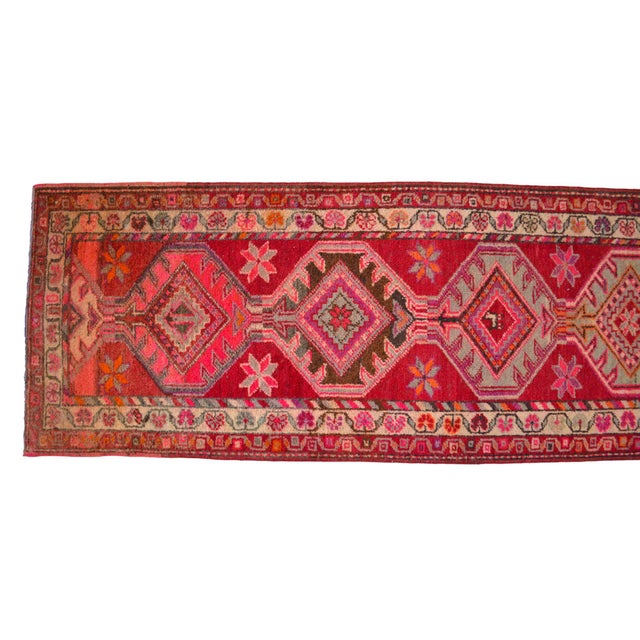 1970s Colorful Runner Kurdish Herki Hand-Knotted Rug For Sale - Image 9 of 12