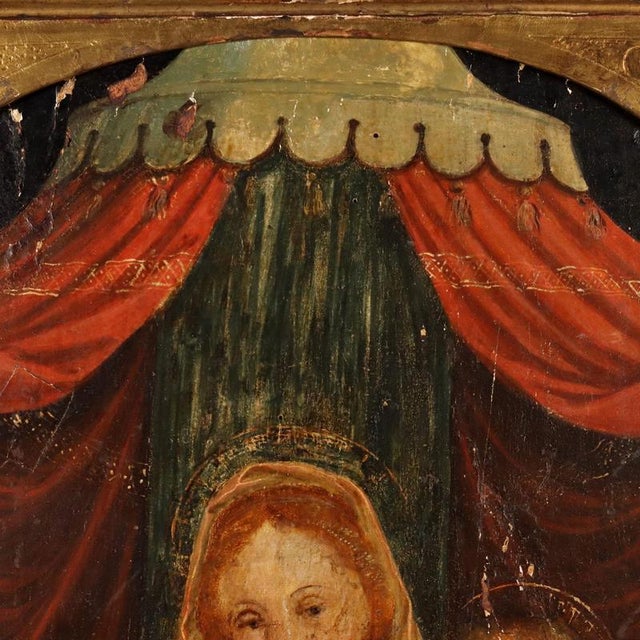 Brent Hallard, Madonna with Child and Angels, Acrylic on Canvas For Sale - Image 4 of 11