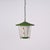 Mid-Century Italian Round Opaline Glass and Brass Green Lantern Chandelier, 1950s For Sale - Image 16 of 18