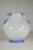Pulegoso Glass Vase Seguso, Murano Italy, 1930 White and Blue Pulegoso Vase Perfect Condiction This piece has an...