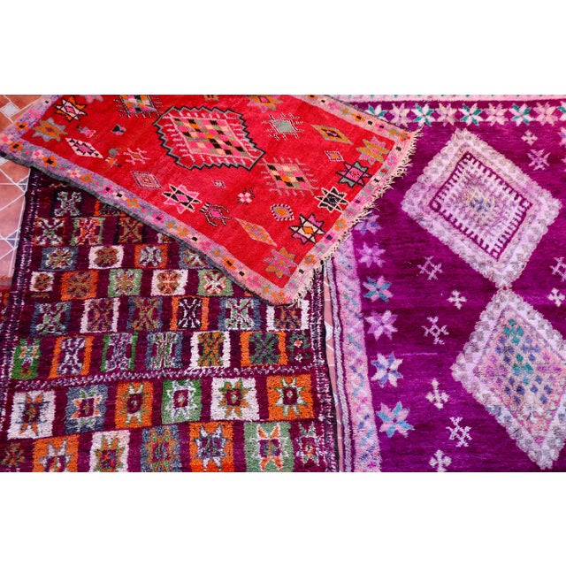 1980s 1980's Vintage Moroccan Boujad Rug For Sale - Image 5 of 6