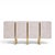 Baker Kira Mid Century Quartz Front Sideboard Credenza This credenza measures: 68.5 wide x 18.5 deep x 33.25 inches high...