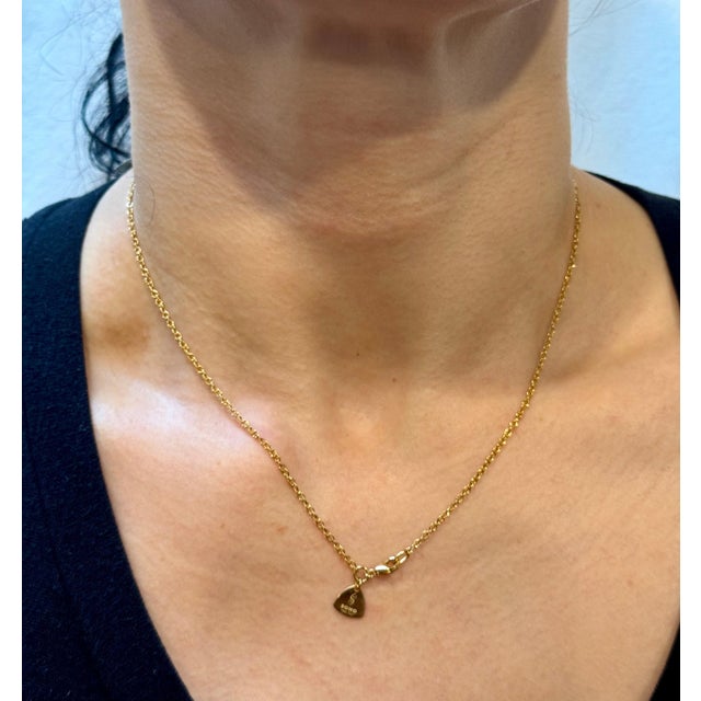 Vintage Unisex 18 Karat Yellow Gold chain Necklace, SOHO, Italian 17", 4.2 GM For Sale - Image 12 of 18