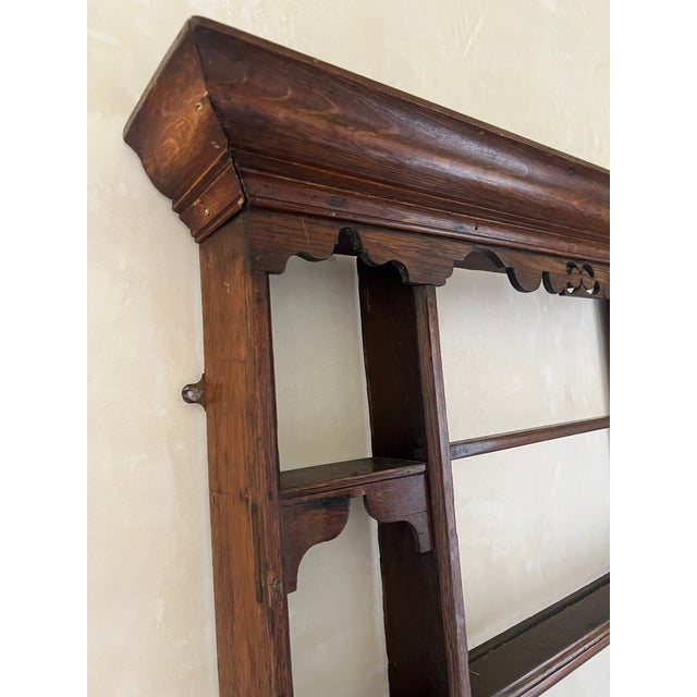 Georgian Oak Plate Rack, Hand-Crafted, Late 18th Century, Uk, 1770s For Sale - Image 12 of 17