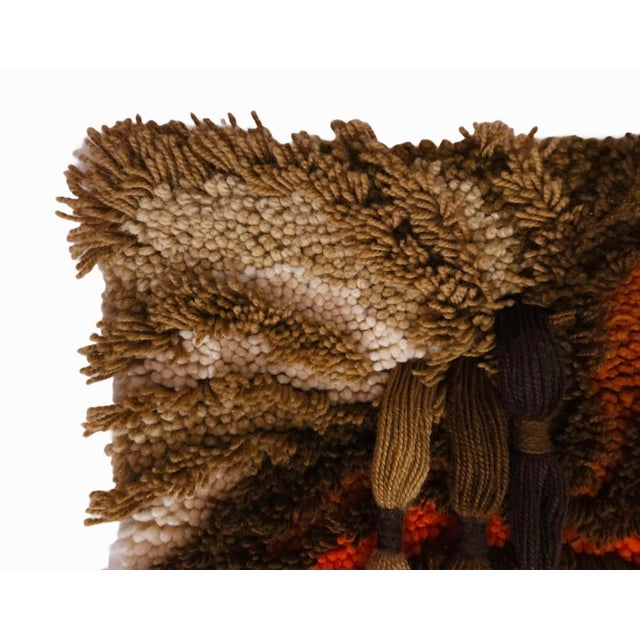 1970s Mid-Century German Wool Wall Tapestry, 1970s For Sale - Image 5 of 6