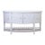 Rattan and Faux Bamboo Credenza or Sideboard Hollywood Regency Style For Sale