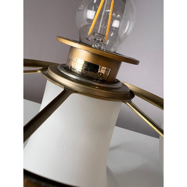 White White Mushroom Table Lamp from Glashütte Limburg For Sale - Image 8 of 11