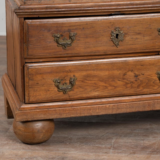 Late 18th Century Swedish Tall Oak Rococo Cabinet For Sale - Image 9 of 12