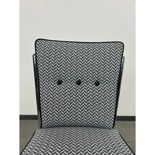 Mid-Century Modern Tubular Steel Chair by Jozsef Peresztegi, 1970s For Sale - Image 4 of 11