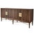 Brown Newly Made Sharp 4 Door Cabinet For Sale - Image 8 of 10