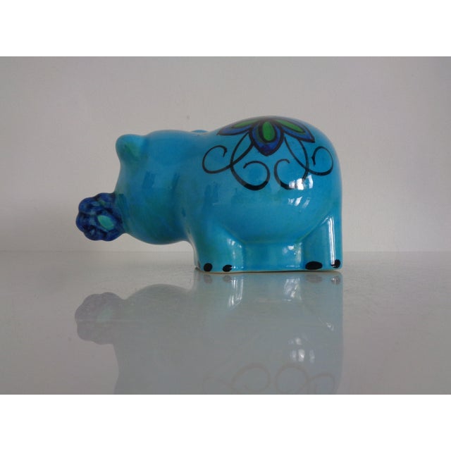 Ceramic Ceramic Hippo Piggy Bank, Italy, 1970s For Sale - Image 7 of 16