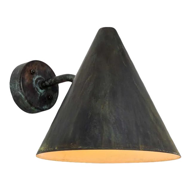 Hans-Agne Jakobsson 'Tratten' Darkly Patinated Outdoor Sconce For Sale