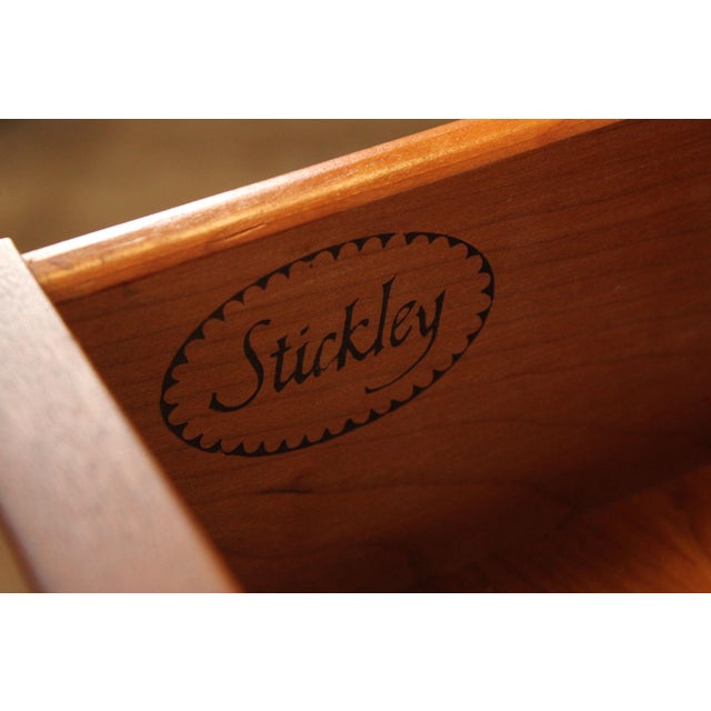 Late 20th Century Stickley Chippendale Style Cherry Dresser For Sale - Image 5 of 18