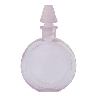 Frosted Uv Reactive Manganese Glass Perfume Bottle With Stopper For Sale