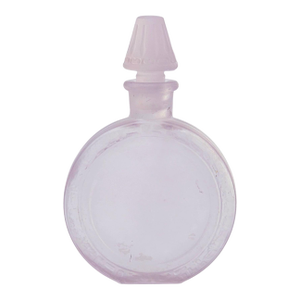 Frosted Uv Reactive Manganese Glass Perfume Bottle With Stopper