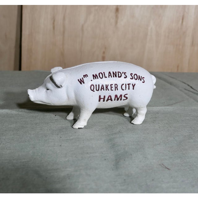 Cast Iron Piggy Bank, 1950s For Sale - Image 6 of 7