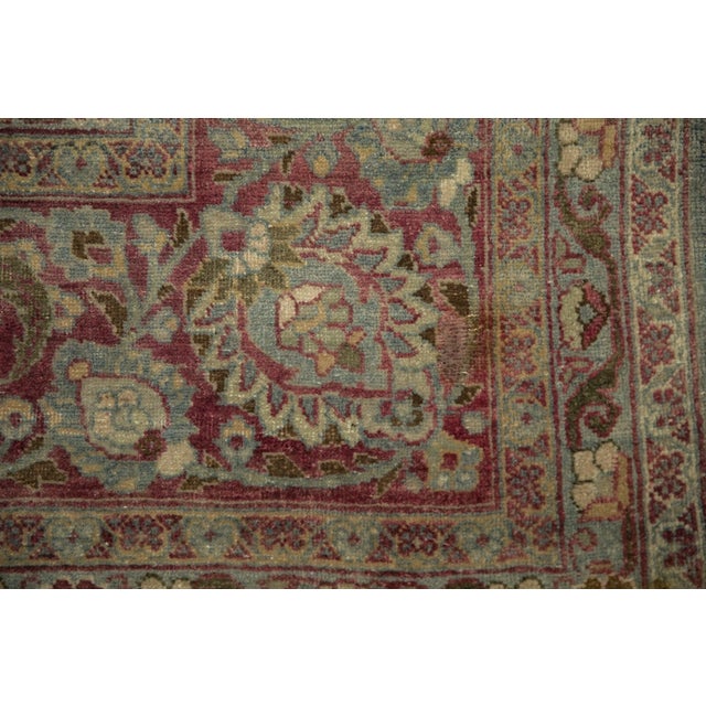 Textile Vintage Distressed Tabriz Carpet - 10'10" X 14'2" For Sale - Image 7 of 15