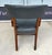 Mid 20th Century Vintage Blue Leather Office Chair With Nailhead Trim For Sale - Image 5 of 14