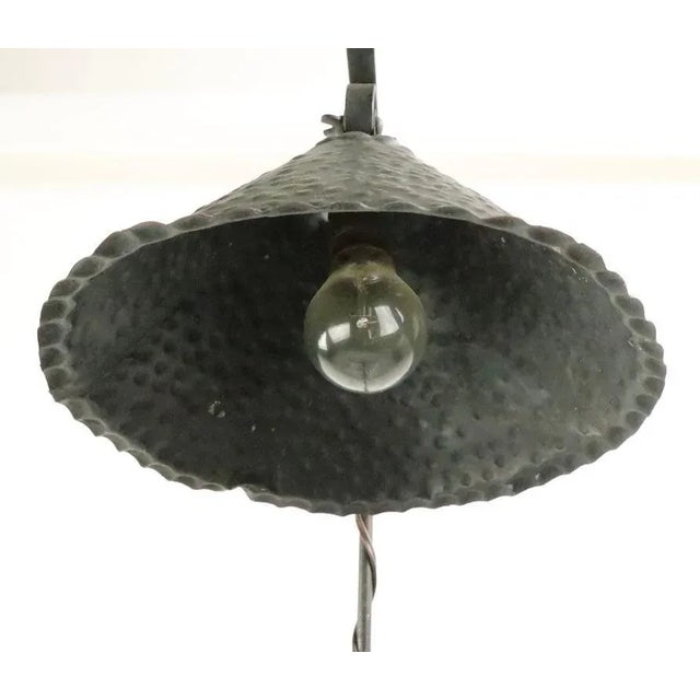 1930s Gothic Arts & Crafts, Wrought Iron Bible, Bookstand, Lecturn, Maitre D Stand For Sale - Image 5 of 11