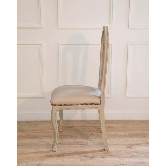 Greige Set of Ten Louis XV–Louis XVI Transition Style Chairs, France, 20th Century For Sale - Image 8 of 18