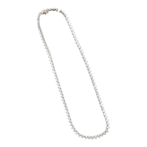 24.10 Ct Diamond Tennis Necklace