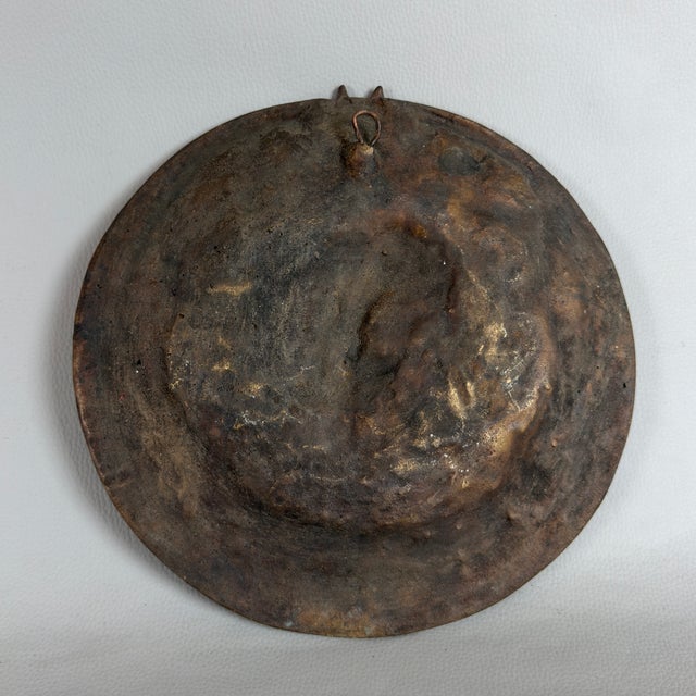 Antique Wall Plate Medallion in Bronze in the style of Canto V of Dante's Inferno, 1920s For Sale - Image 4 of 10
