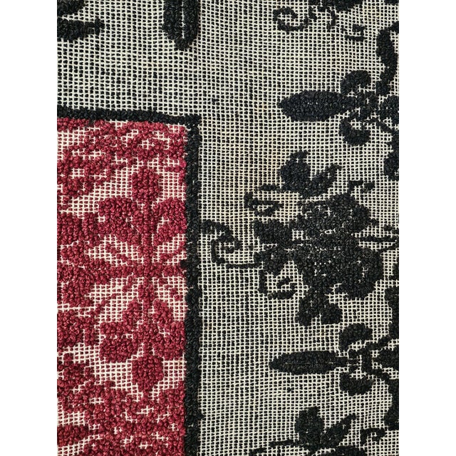Vintage Italian Hand-Woven Rug, 1950s For Sale - Image 10 of 13