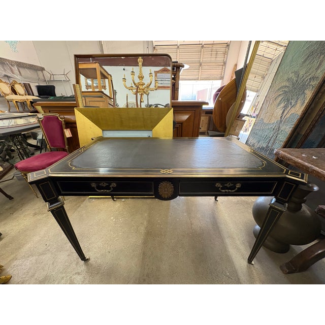 19th Century English Regency Ebonized Desk For Sale - Image 10 of 17