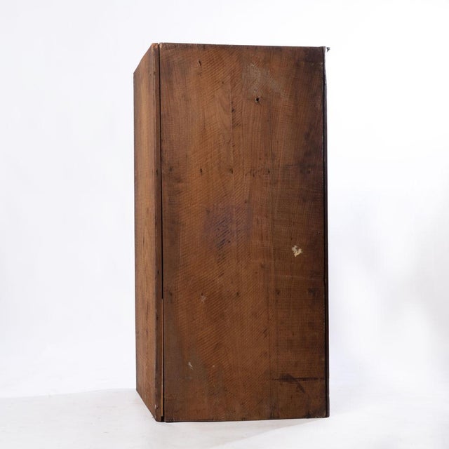 Late 19th Century Small English Oak Corner Cupboard For Sale - Image 9 of 12