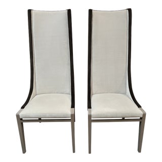 Constantini Pietro Sempre Velvet End Chairs - a Pair For Sale