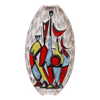 Vintage Studio Ceramic Wall Plate, Italy, 1970s For Sale