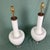 Vintage White Murano Glass Table Lamps - a Pair For Sale - Image 4 of 12