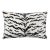 The House of Scalamandré Tigre Lumbar Pillow, Off-White & Black For Sale